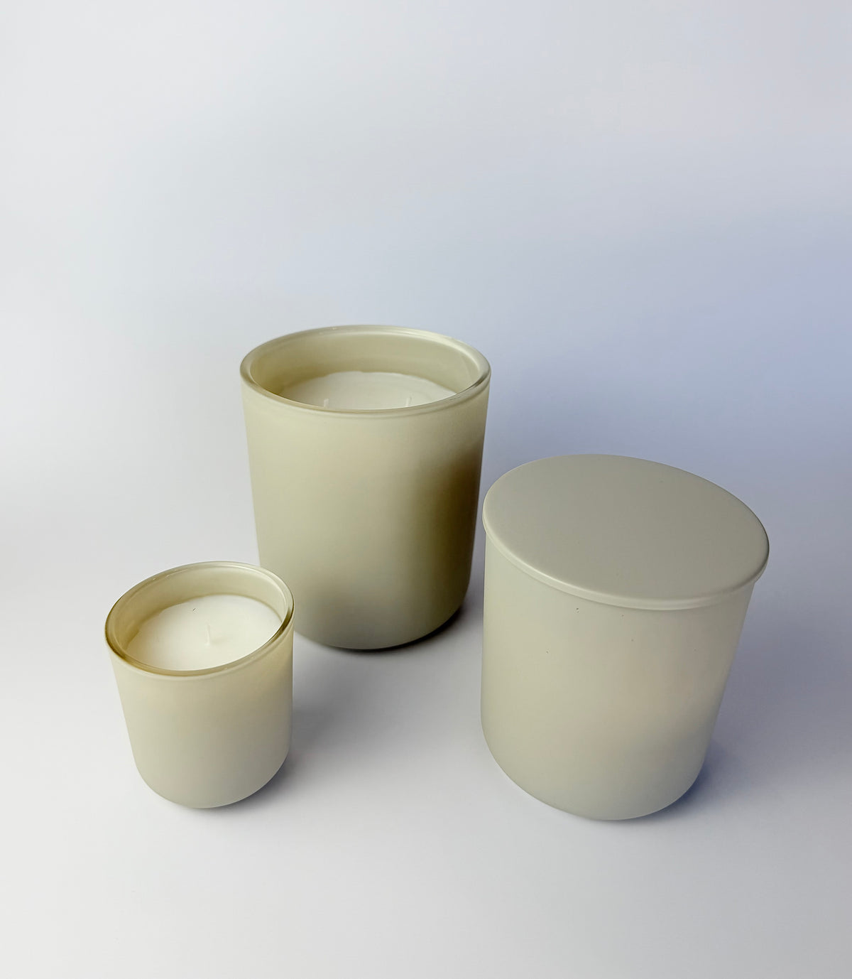 12oz CREAM GLASS CONTAINER CANDLE