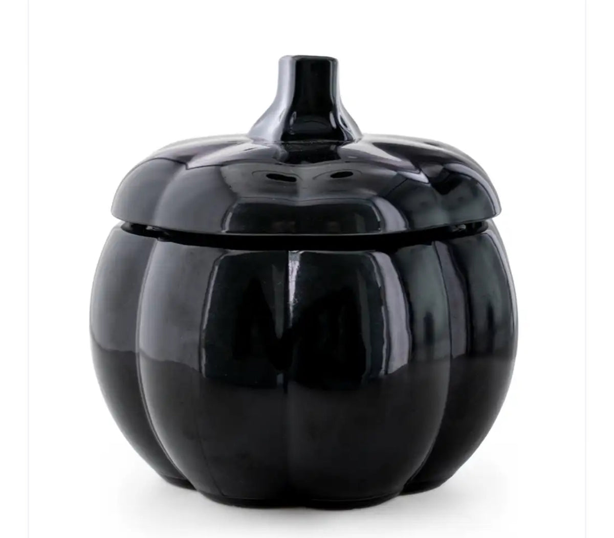 GLASS PUMPKIN WITH LID