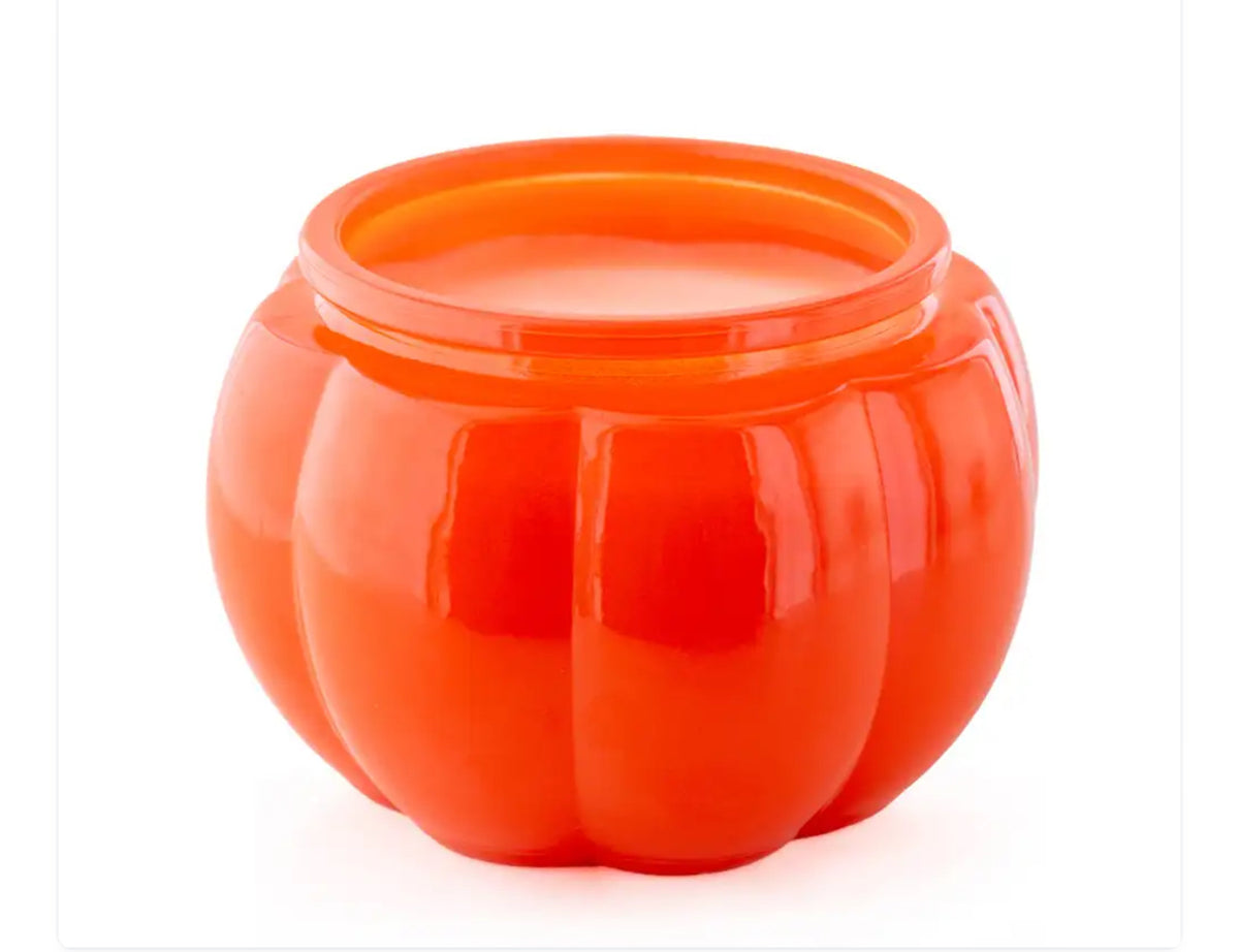 GLASS PUMPKIN WITH LID