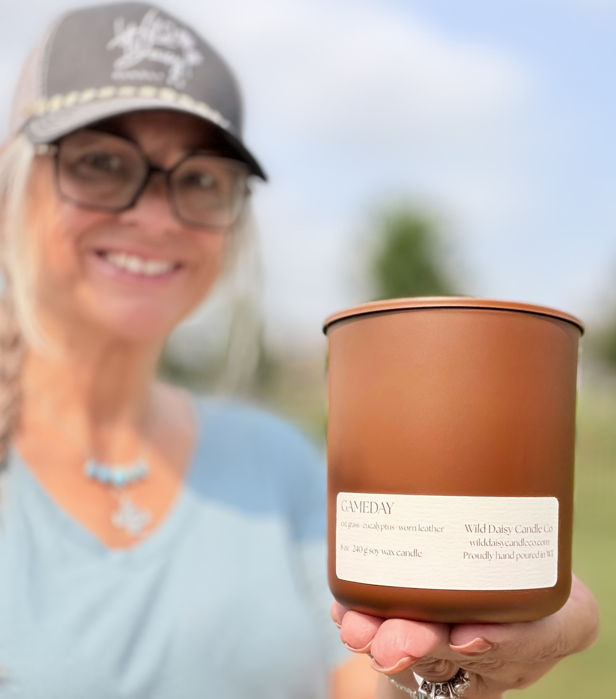 LIMITED EDITION GAMEDAY 8oz GLASS CONTAINER CANDLE