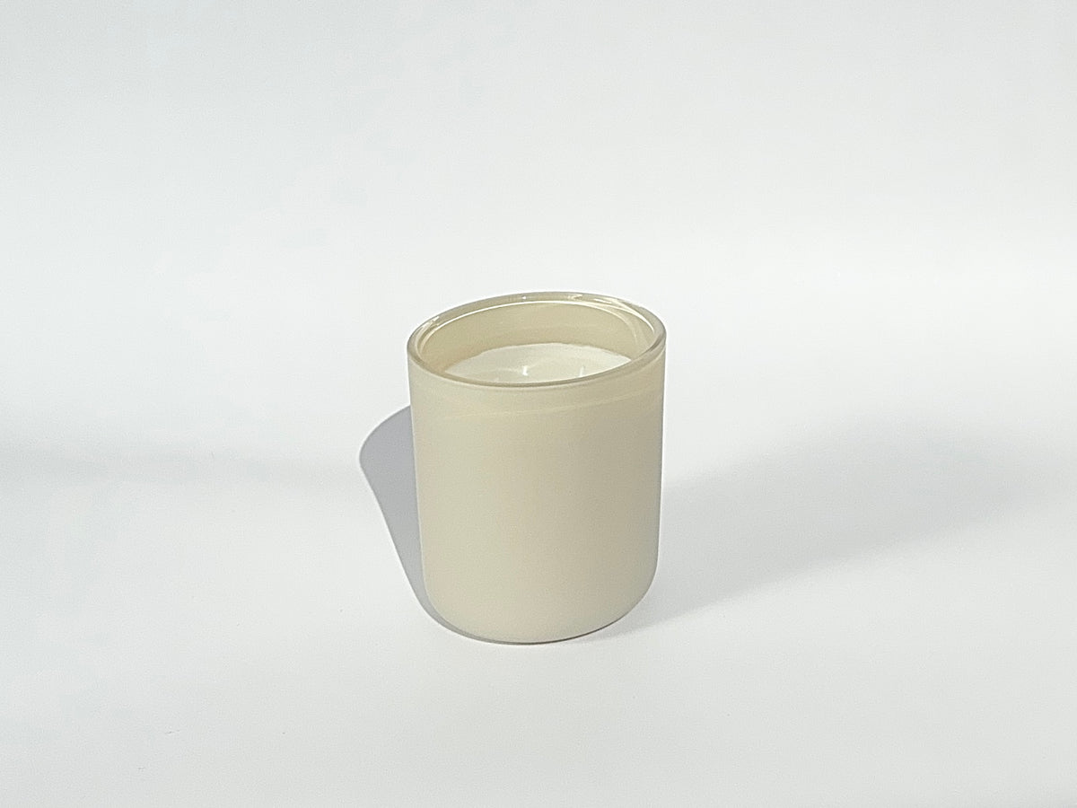 12oz CREAM GLASS CONTAINER CANDLE