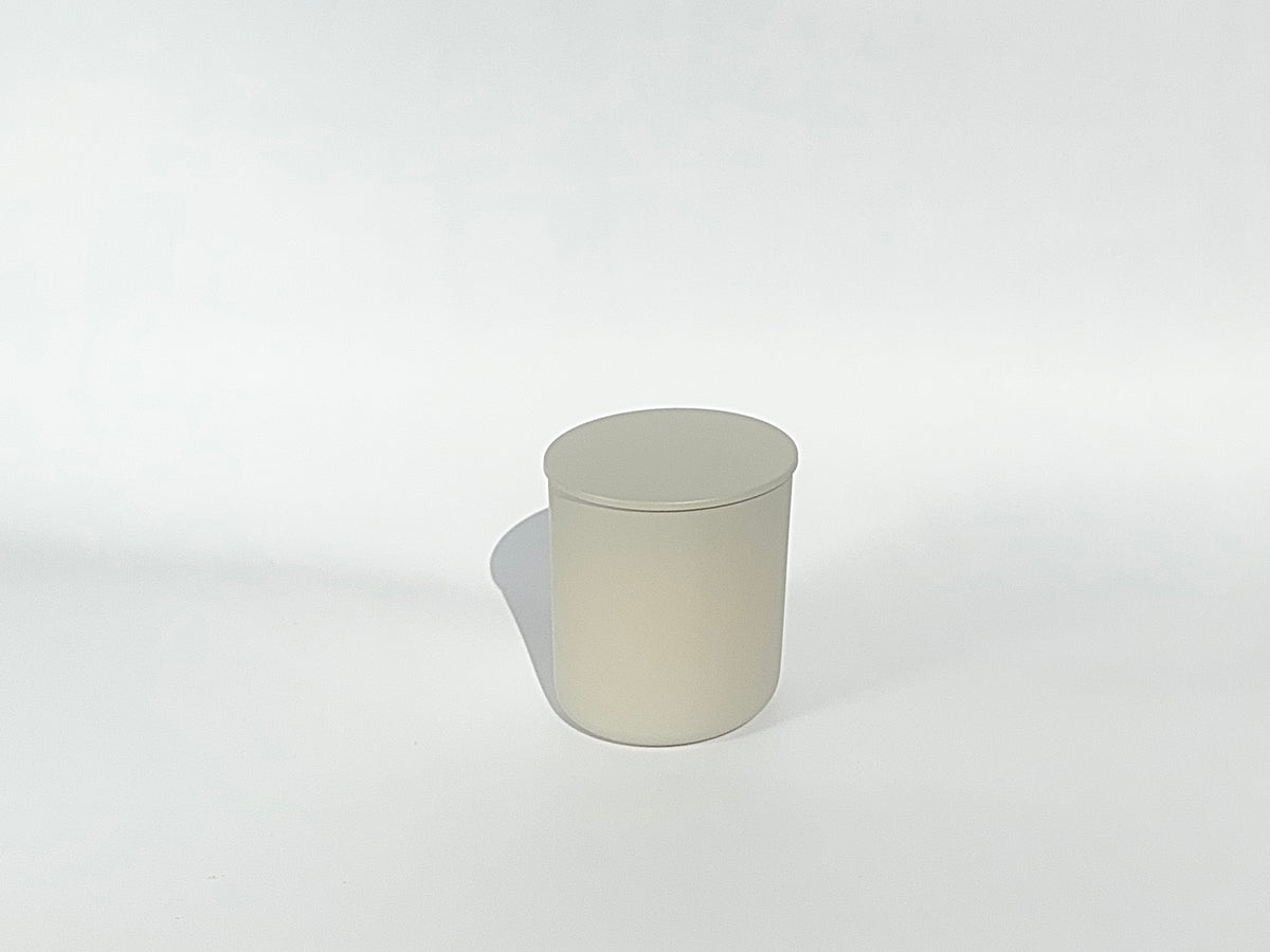 COMING SOON!  8oz CREAM GLASS CONTAINER CANDLE