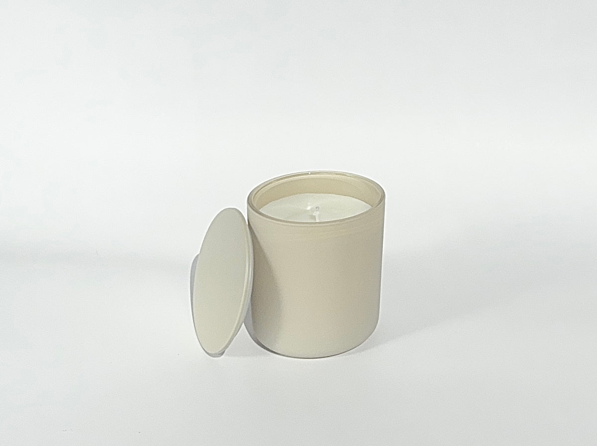 COMING SOON!  8oz CREAM GLASS CONTAINER CANDLE